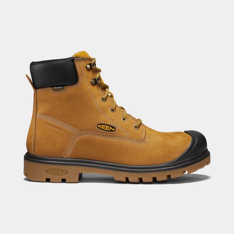 Keen Baltimore 6" Waterproof Steel Toe - Erkek Iş Botu - Kahverengi - Turkey (847029RUI)